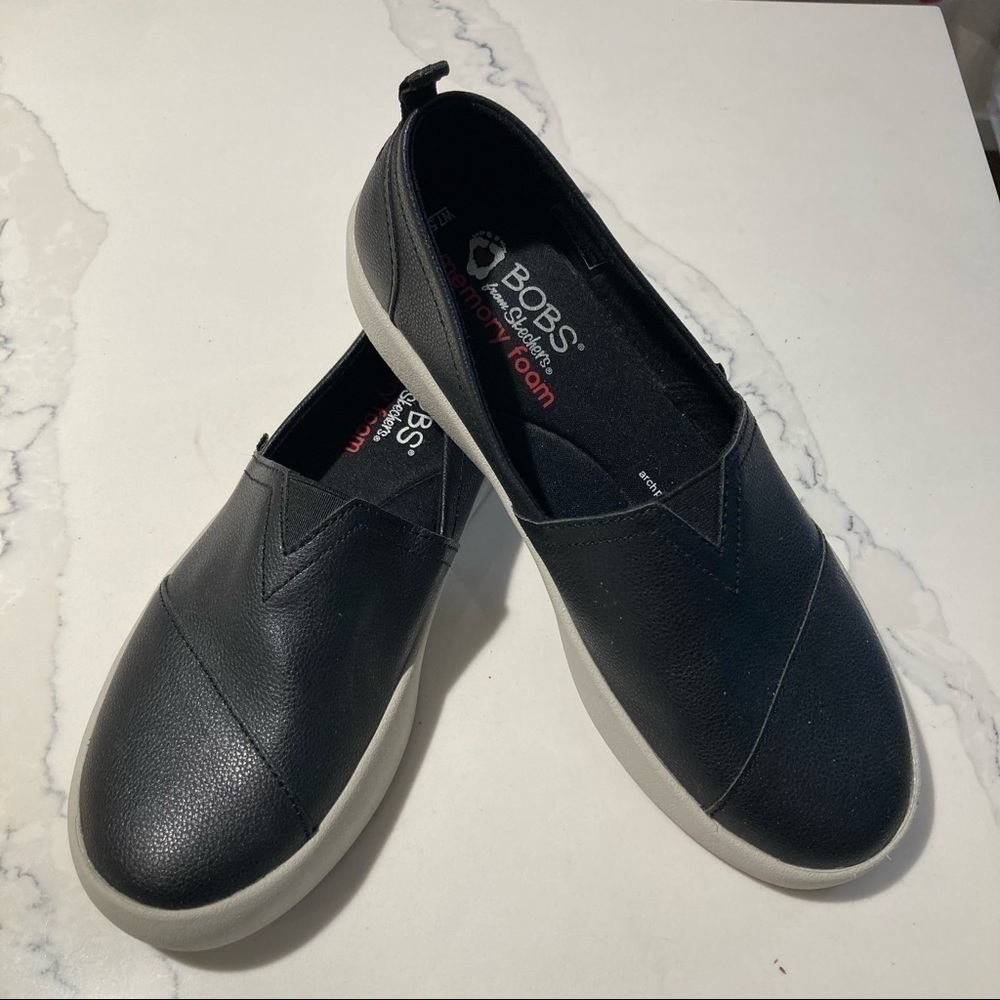 BOBS Sz 7.5 By Skechers B-Loved Memory Foam Arch  Pillow Slip On Espadrille